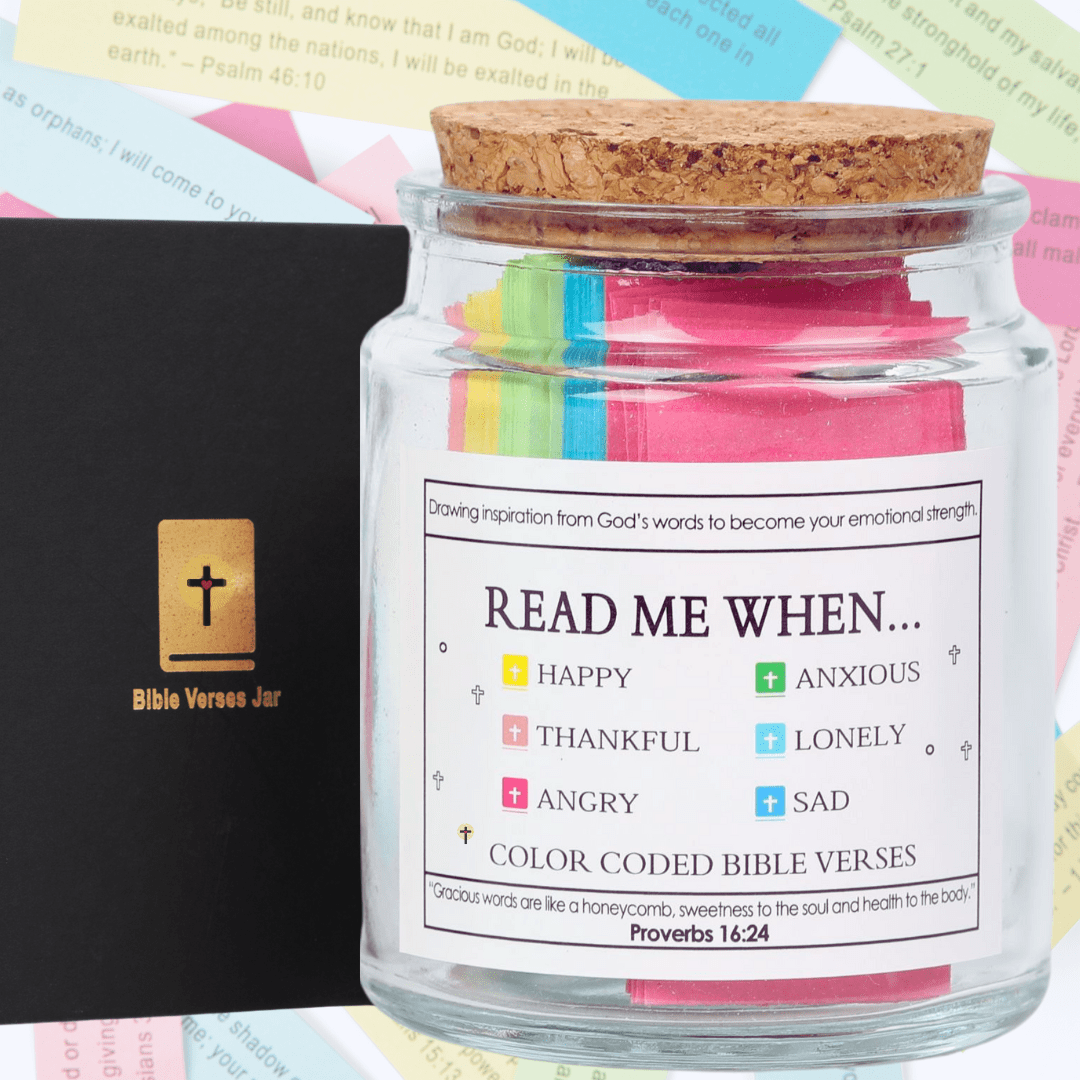 ✨✝️Inspirational Bible Verses Jar 🎁 A Reminder of God's Words💖