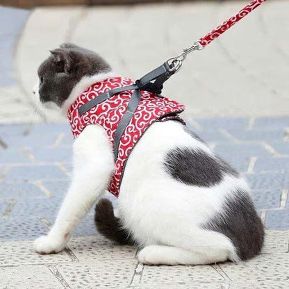 🔥Cat Dogs Vest Harness and Leash Anti-break Away Chest Strap Cat Clothes