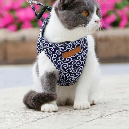 🔥Cat Dogs Vest Harness and Leash Anti-break Away Chest Strap Cat Clothes